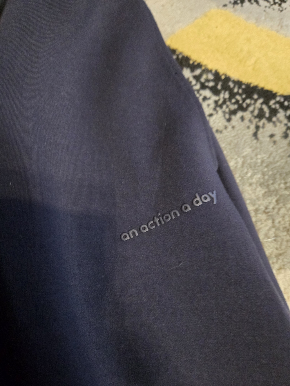 A-Line Midi Skirt in Navy Blue - Picture 6 of 8